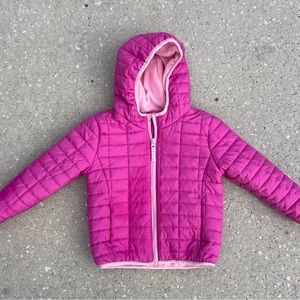 Pink Puffer jacket with fleece lining 5t